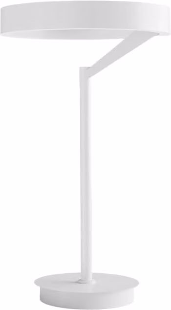 Lampada da tavolo Criseide L Bianco - Lume LED 30W biemissione 1500lm 3000K dimmerabile push in alluminio e silicone - Gea Luce