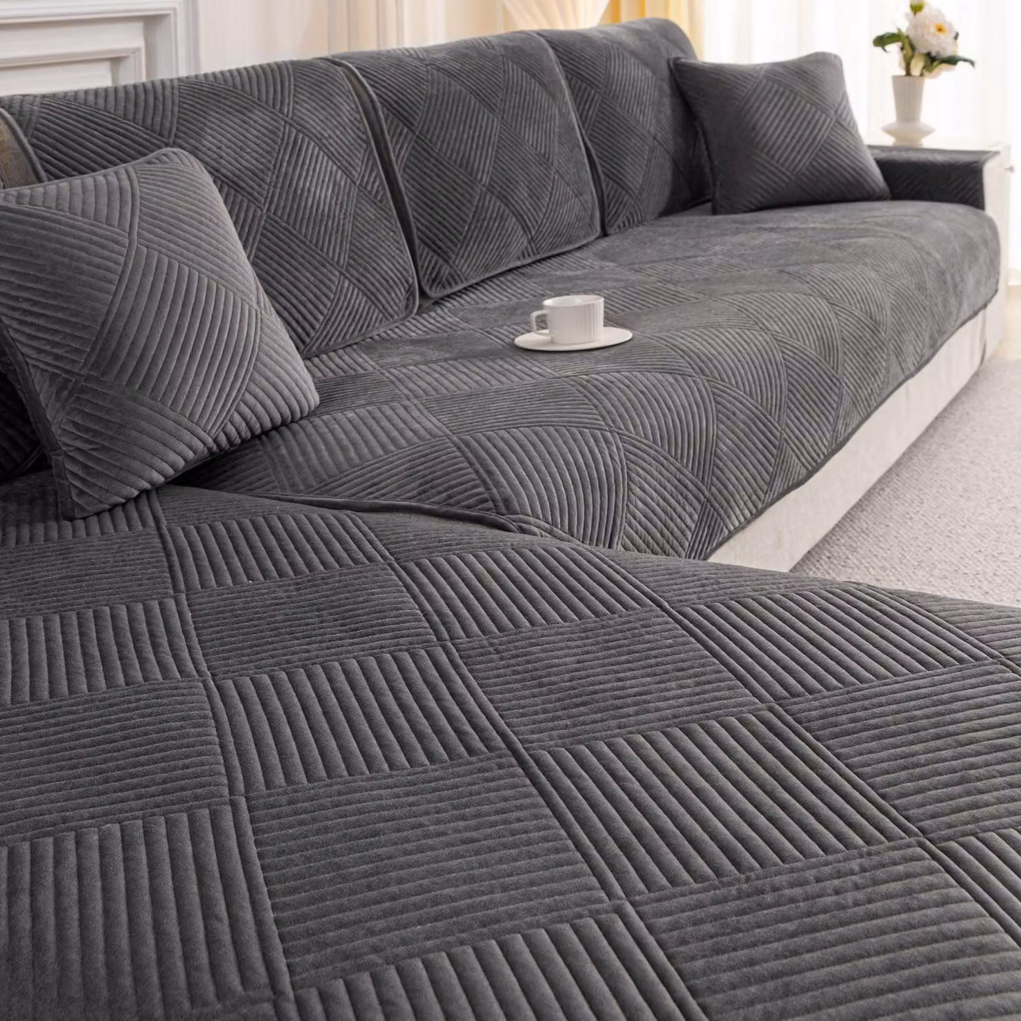 Copertura per divano angolare, disponibile in diverse misure