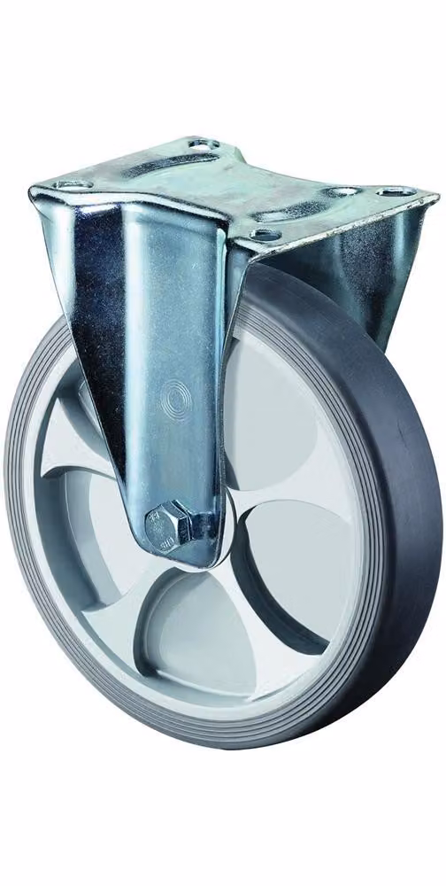 BS ROLLEN Ruota fissa 125 mm, ruota in TPE 104x80 mm, portata 120 kg