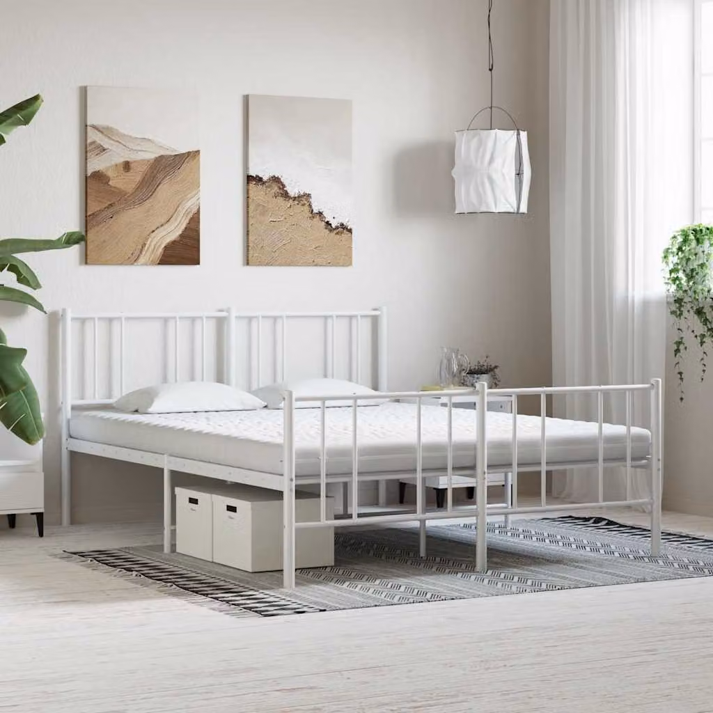 vidaXL Materasso in Schiuma Bianco 200x210 cm 7 Zone Durezza 20 ILD