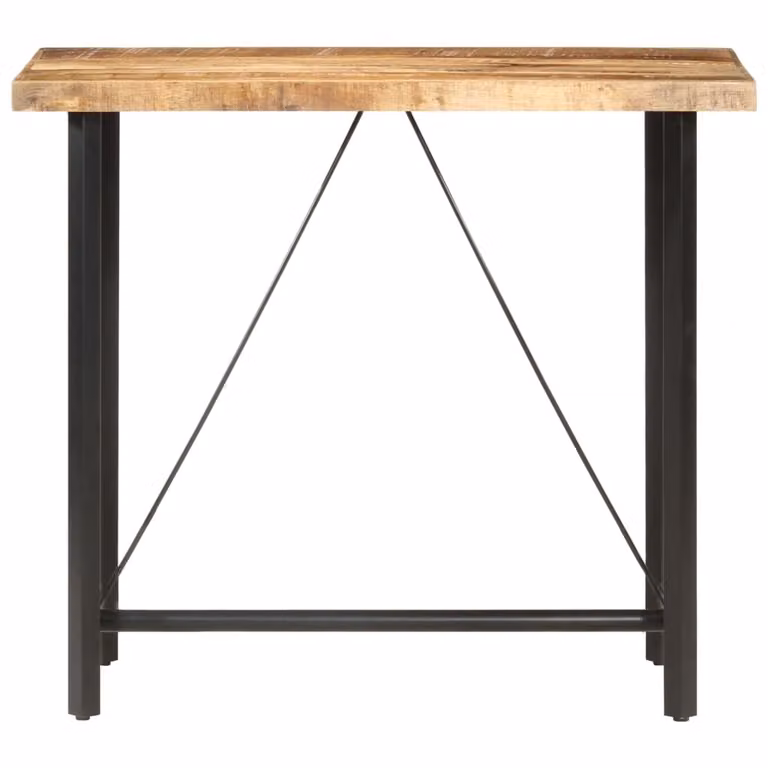 vidaXL Tavolo da bar 120x58x107 cm Legno di mango grezzo