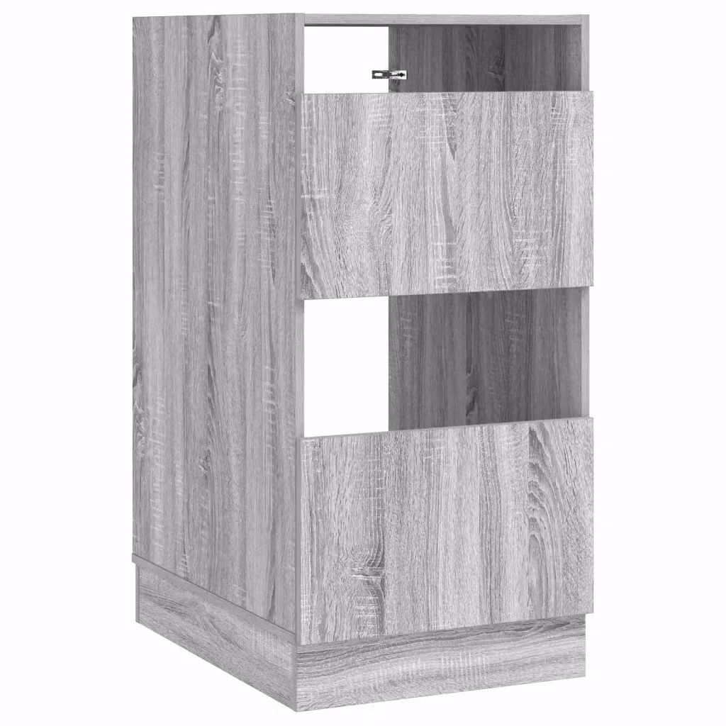 Mobile da lavanderia moderno vidaXL in MDF grigio con ante a battente e ripiani interni L/P/H: 50 x 68 x 102 cm – 2