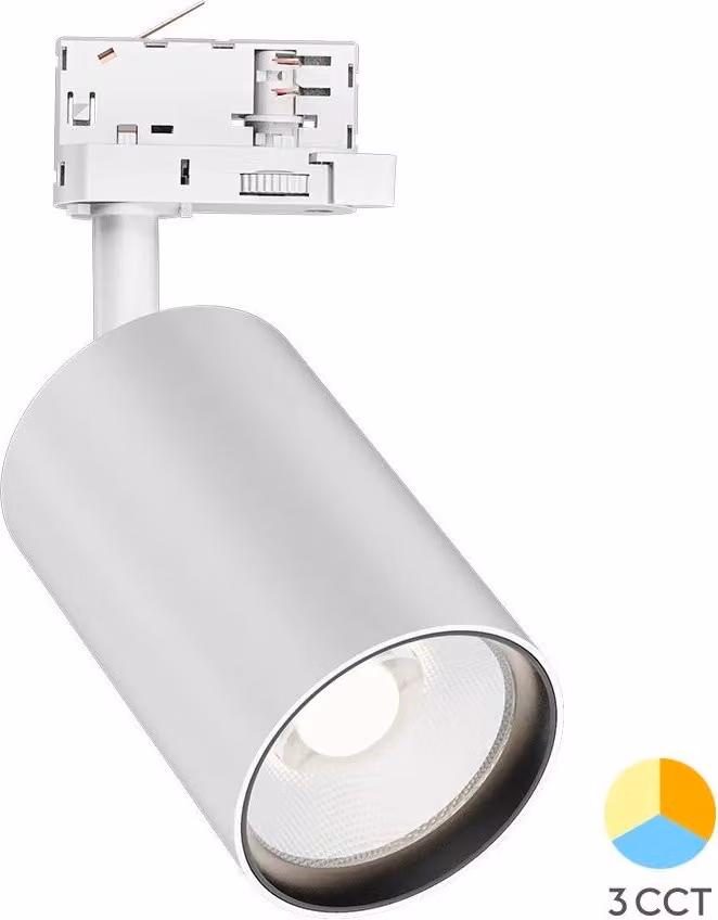 Faretto a binario LED | 30W | bianco | CCT | 3 fasi