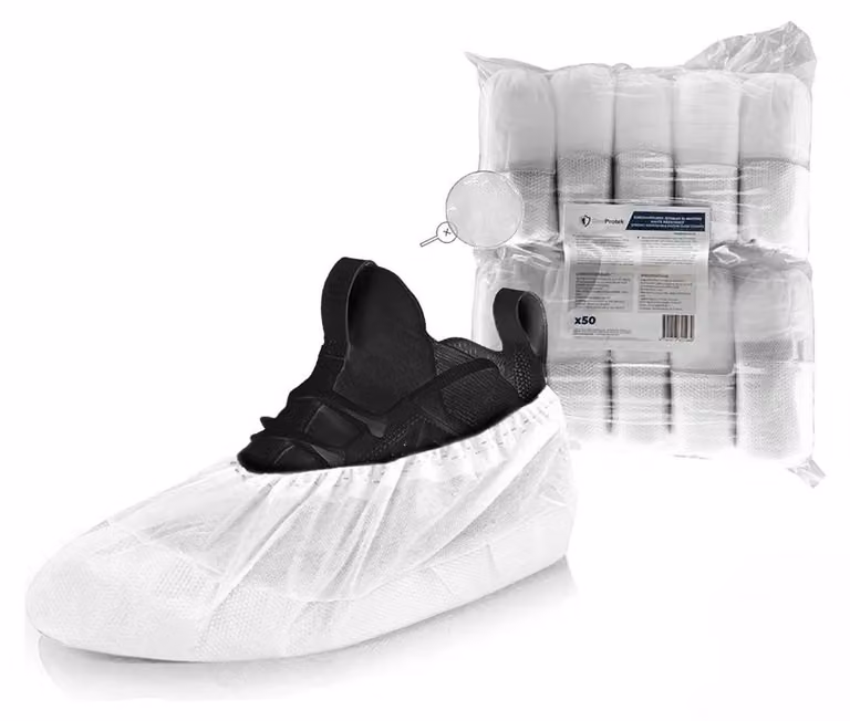 Copriscarpe monouso - 50 pezzi - Impermeabili e antiscivolo