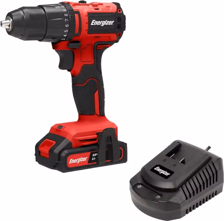 Set di trapani avvitatori a batteria Energizer 20V Brushless - incl. batteria Li-Ion 4Ah e caricatore rapido