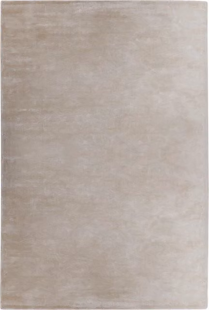 Tappeto Beliani in viscosa beige, modello minimalista annodato a mano, L: 200 cm x P: 300 cm