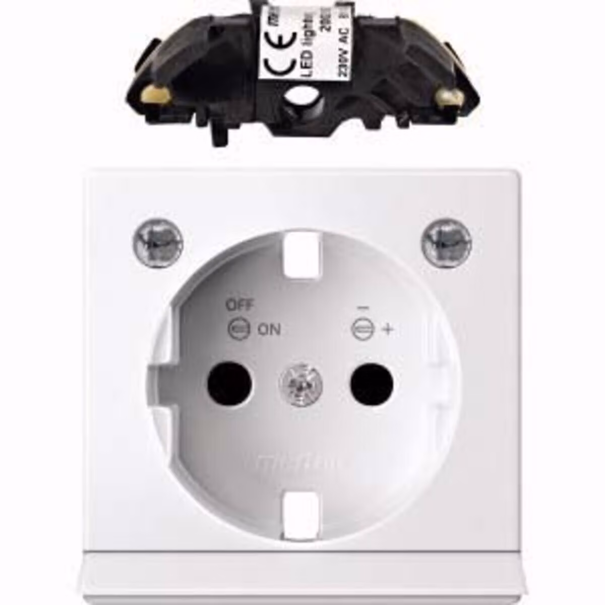 Set di espansione per illuminazione a LED per presa SCHUKO, bianco polare lucido, Sistema M