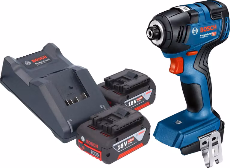 Avvitatore a impatto a batteria Bosch GDR 18V-200 Professional 18 V 200 Nm brushless + 2 batterie da 4,0 Ah + caricabatterie