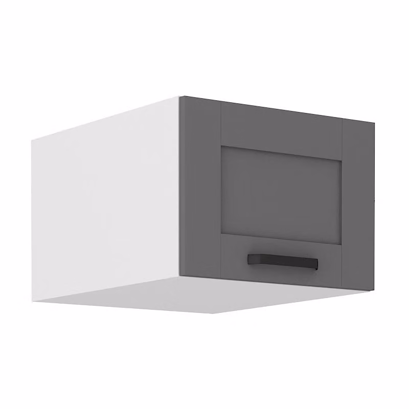 Pensile con ante battenti LAILI - larghezza 50 cm, grigio / bianco