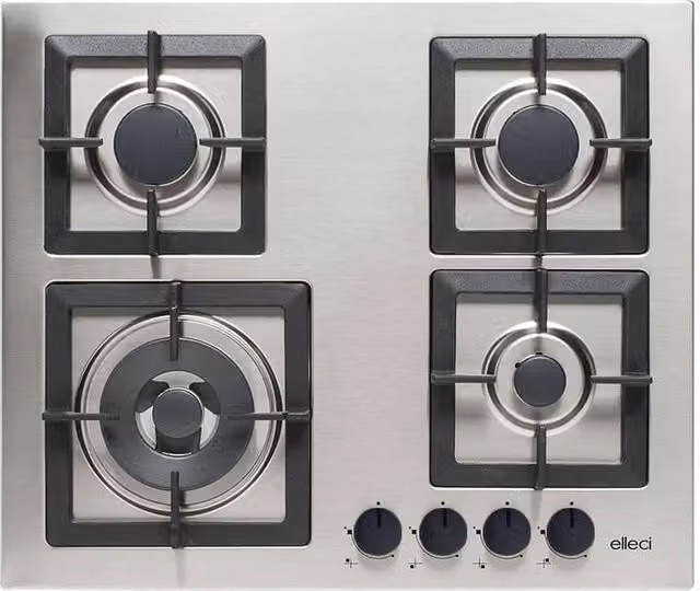 Piani cottura da incasso elleci Plano 60 TCL 4 fuochi Inox Inox PIAP601INWS