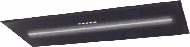CAPPA BLOCK LINE - cm 72 - Nero Zincato - 800 m3/h