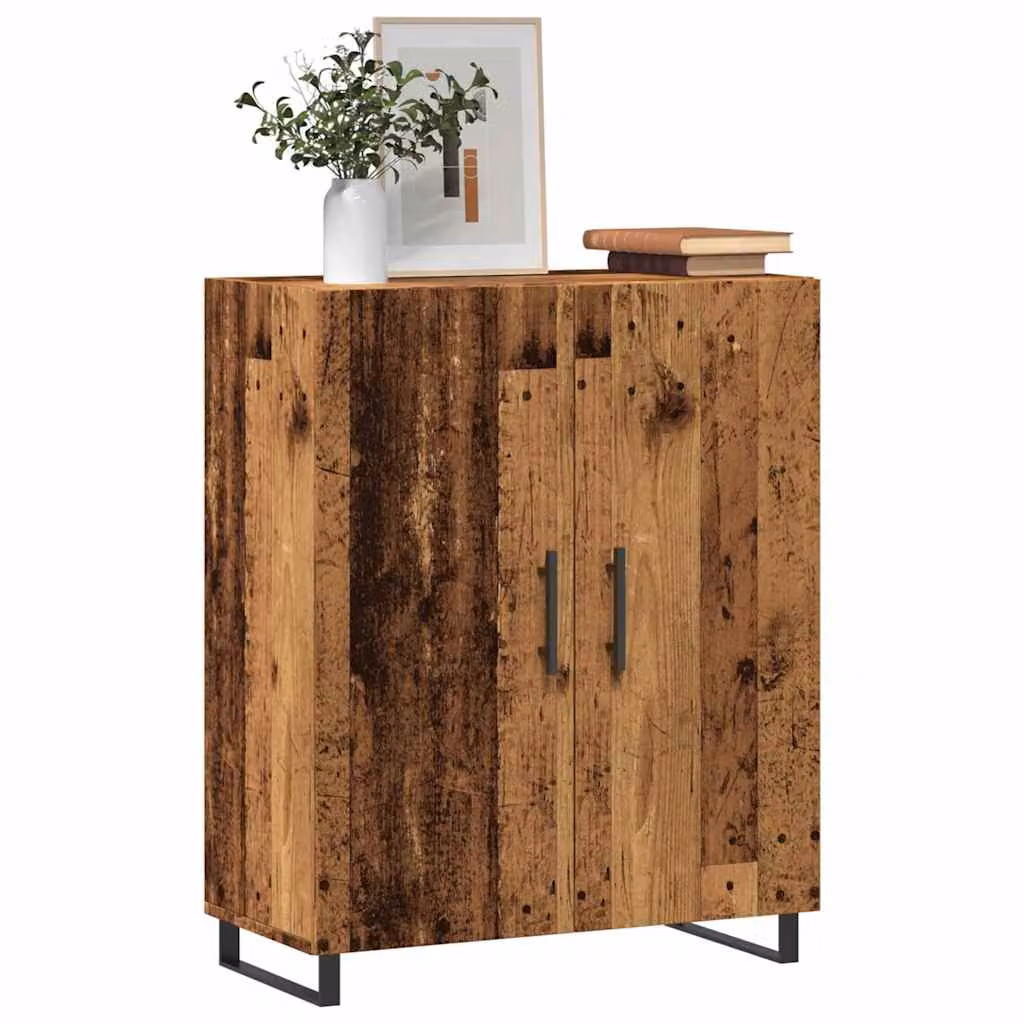 Credenza vidaXL in legno color marrone con finitura opaca L: 69,5 cm, P: 34 cm, H: 90 cm