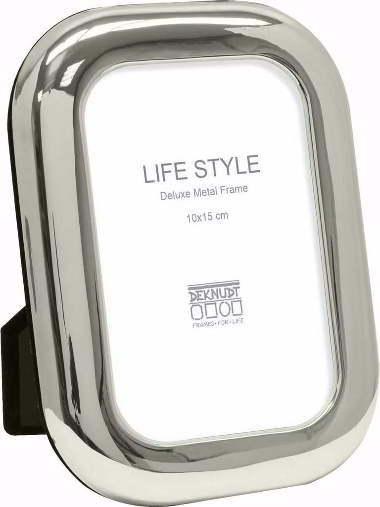 Deknudt S57MT1 Cornice in metallo argento lucido 10x15 cm Orizzontale Verticale