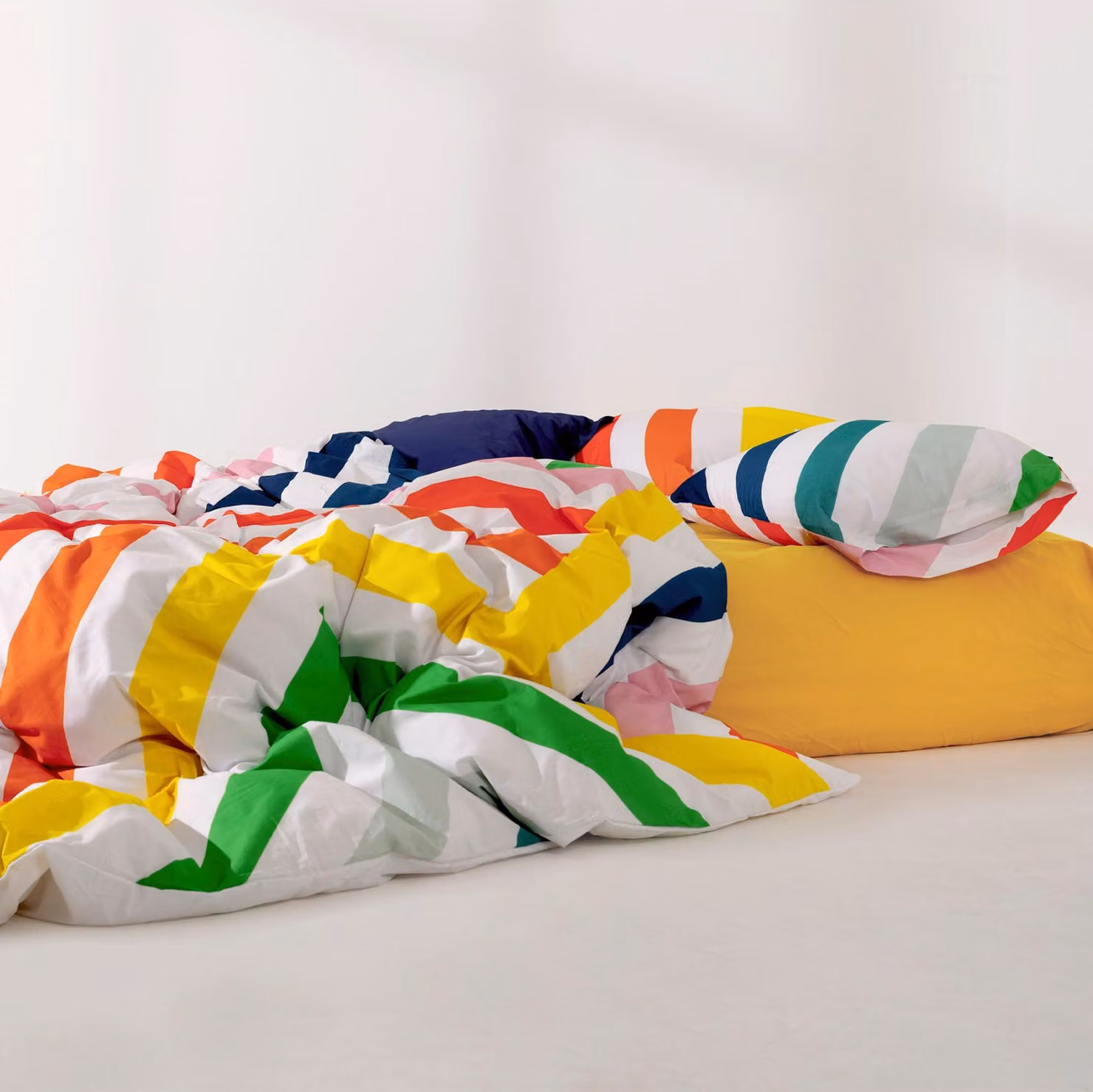 Copripiumino Happy stripes 135 x 200 cm 100% cotone Europe