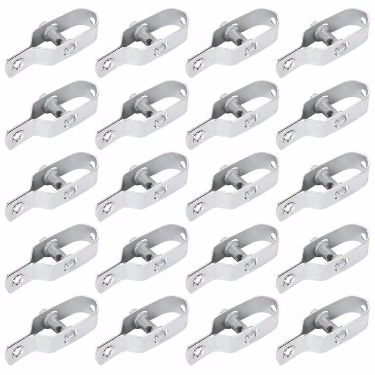 Solidchoice - 20 pezzi di tenditori per recinzioni, acciaio zincato, 90 mm, per recinzioni e giardini