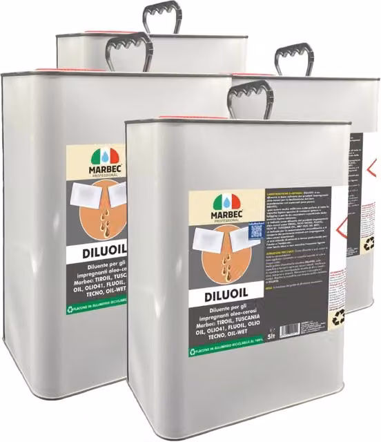 Diluente a base solvente Marbec DILUOIL confezione da 4 x 5 l – 1