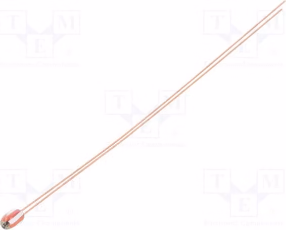 1 x Termistore NTC, intervallo di temperatura -40 ÷ 300°C, resistenza 50,7 kΩ, coefficiente termico 4020K, montaggio a foro passante (THT), tolleranza 1%, modello TT2-50.7KC3H-1, marca NTC