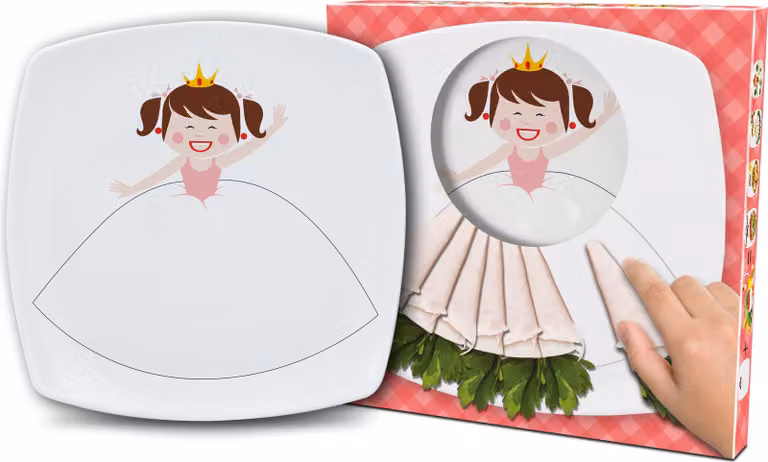 Piattino per bambini schizzinosi 19,5 cm PRINCESS