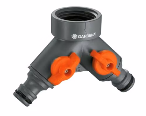 Gardena Rubinetto a 2 Vie 33,3 mm G 1 in Plastica per Irrigazione