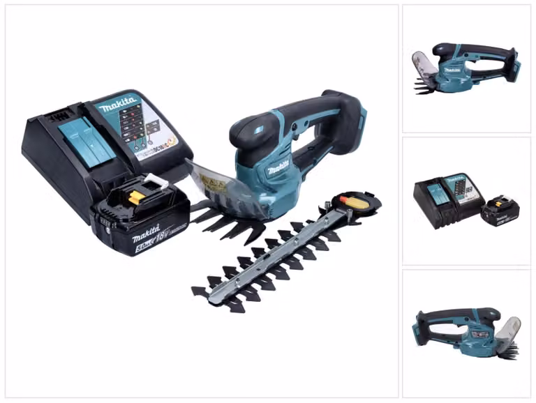 Makita DUM 111 RTX cesoie per erba a batteria cesoie per arbusti 18 V + 1x batteria ricaricabile 5,0 Ah + caricatore