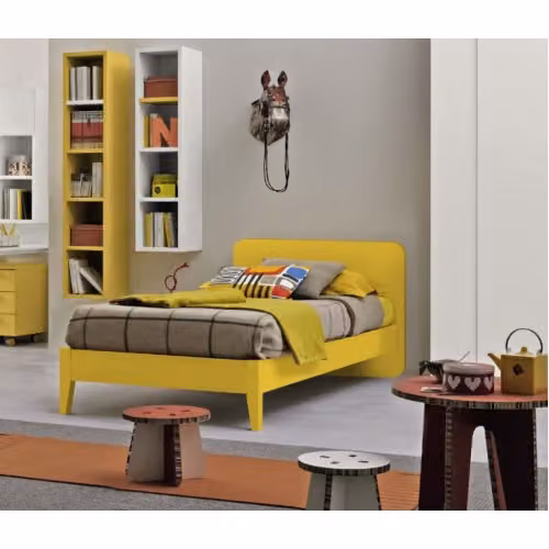 Letto singolo semplice legno Colombini Casa - Poldo