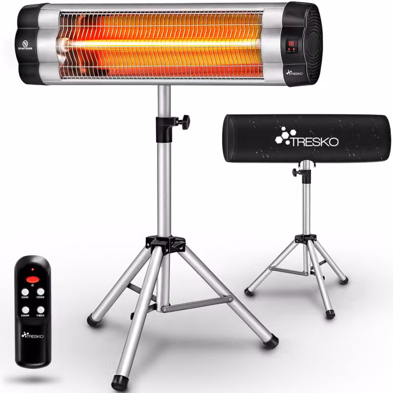 Riscaldatore a infrarossi per esterni - 2500 Watt - Elettrico - Resistente all'acqua