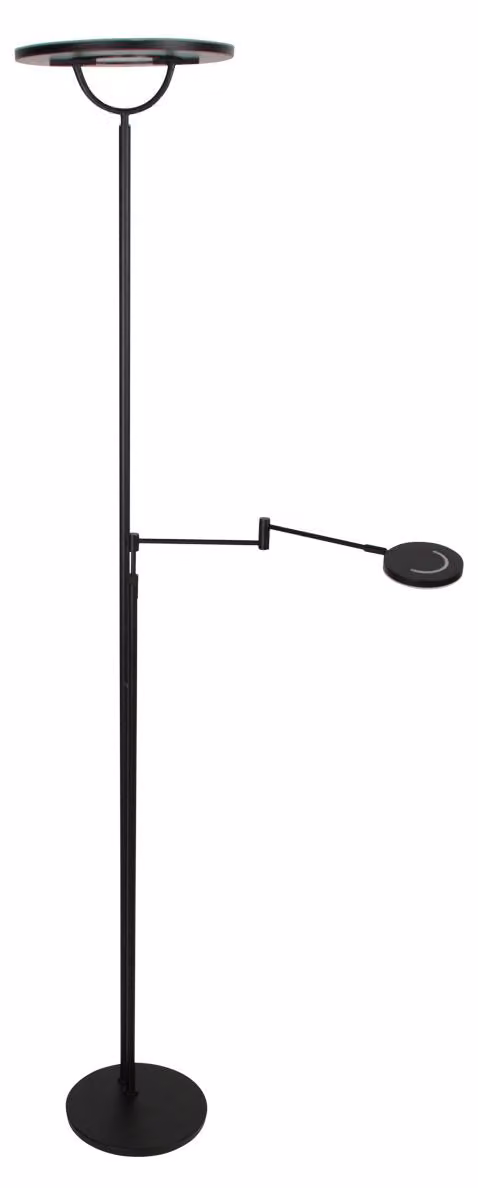 Lampada da terra - nero - Soleil2 -  plastica metallo - Ø 32cm - LED - 4386ZW - Steinhauer Exclusive