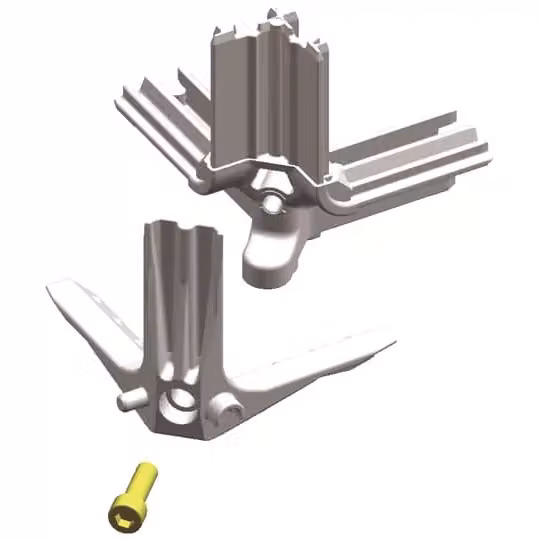 Striebel e John RZ200 TriLine Elementi angolari Componenti del sistema TriLine Accessori Serie di armadi TriLine 2CPX046782R9999