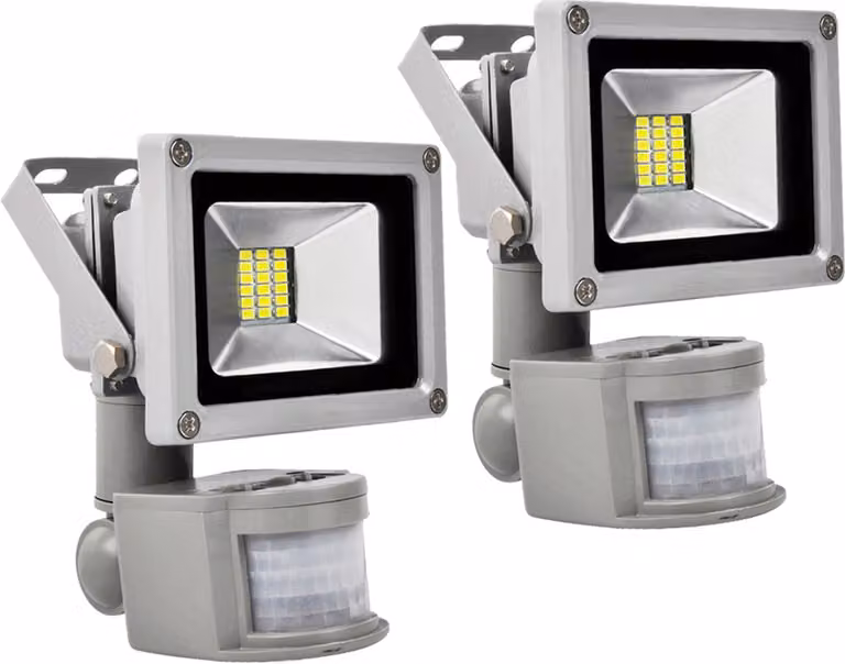 Greenmigo 2x 20W SMD proiettore con sensore di movimento LED faretto bianco freddo luce bianca fredda IP65 impermeabile lampada LED applique luce di fondo illuminazione di fondo lampada da giardino LED faretto da esterno