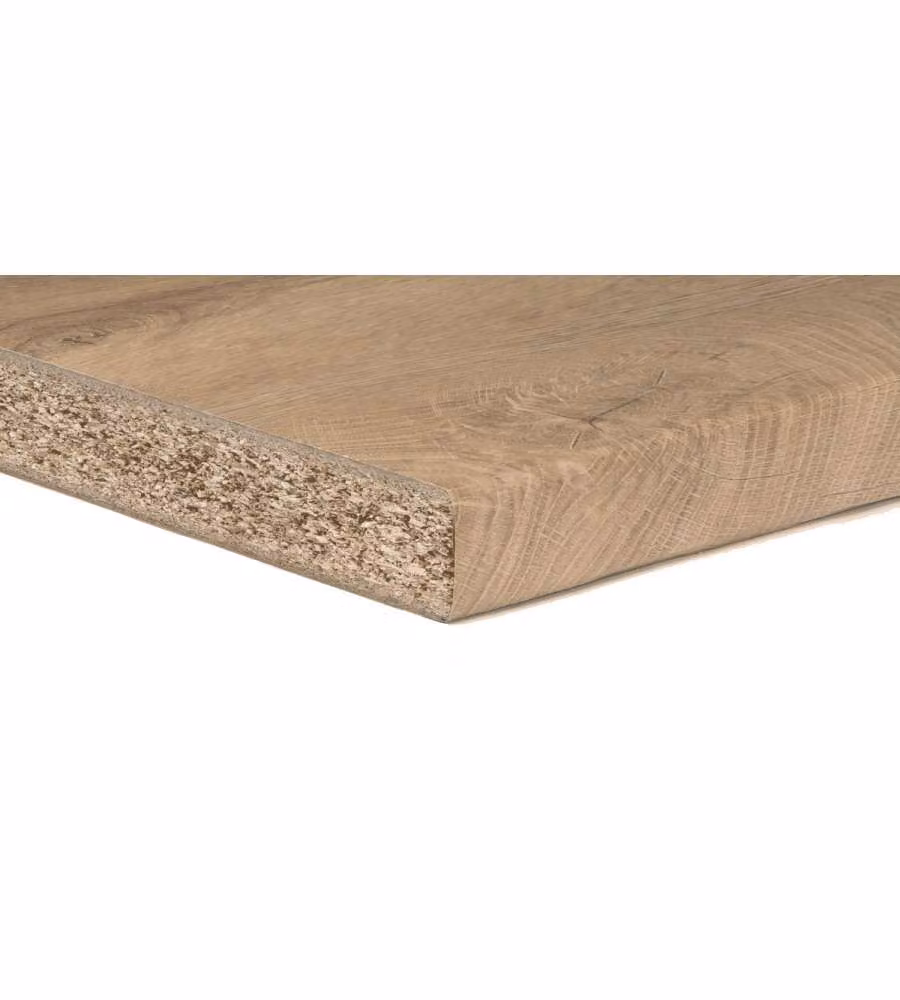 TOP CUCINA ROVERE RUSTICO 28MM 3040X600MM LAMINATO HPL OPACO