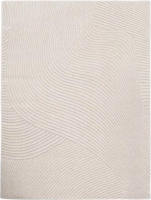 Tappeto moderno Aurora beige con effetto high-low L: 120 cm, P: 160 cm – 1