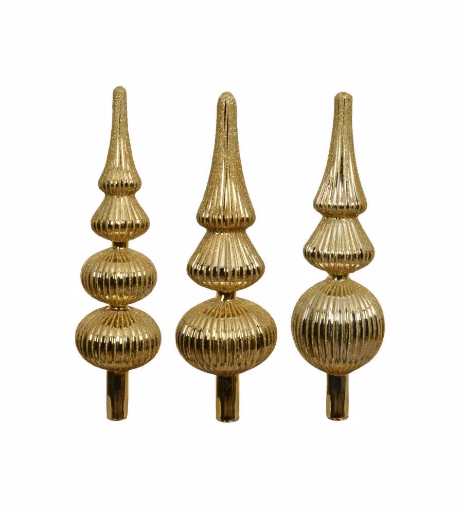 Decoris Puntale Natale Oro Glitterato 31cm Decorazione Albero Feste
