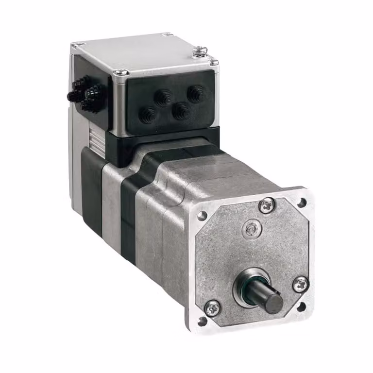 Schneider Electric Azionamento integrato con motore EC, Lexium ILE2, 24-48 V, Modbus TCP, 66 mm, 0,43 Nm, connettore per scheda a circuiti stampati, ingranaggio cilindrico 38:1 ILE2T661PB1A2