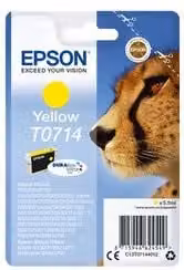 Cartuccia per stampante Epson Serie Ghepardo Durabrite Ultra T0714 Giallo