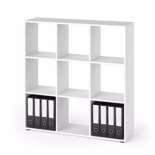 Vicco Scaffale Nove, Bianco, 104 x 108 cm