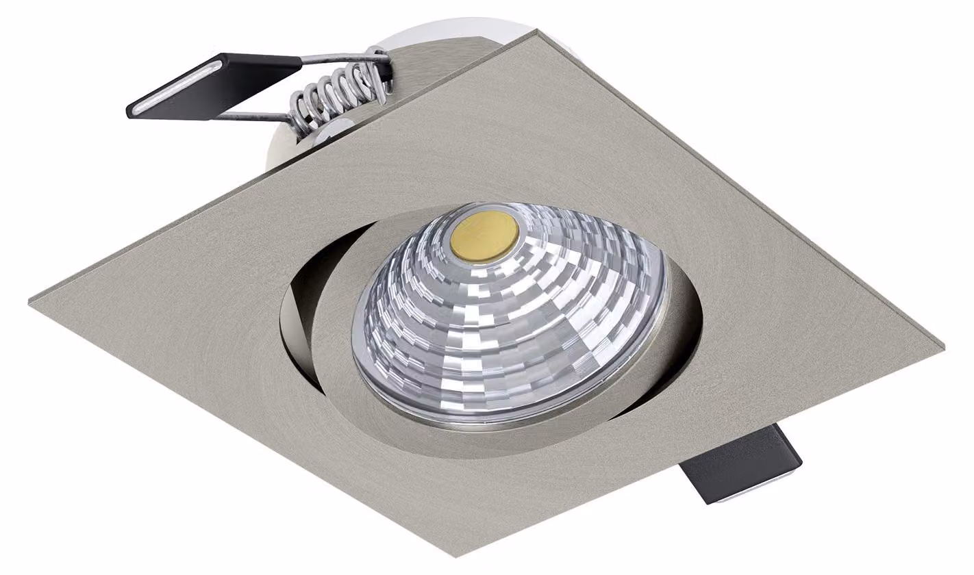 EGLO Saliceto, Faretto da incasso, Sorgente/i luminosa/e non sostituibile/i, LED, 220-240 V, Nickel