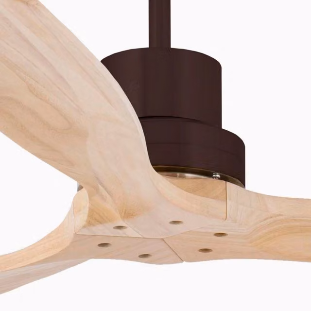 LANTAU L, Ventilatore senza Luce, Faro Barcelona Corpo: Marrone, Colore: Legno