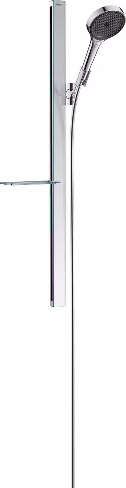 hansgrohe Ensemble de douche Rainfinity 130 3jets EcoSmart 9 l/min avec barre de douche 90 cm et porte-savon, chromé, 27672000, 27672000