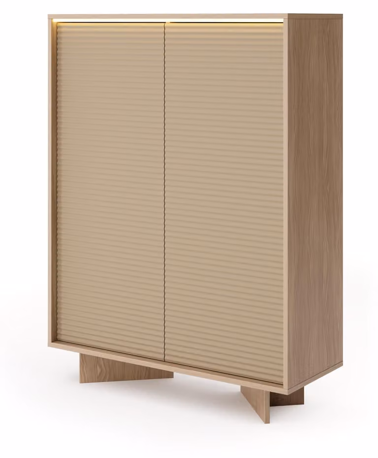 Comodino, modello Naturbolivar, dimensioni 103, 9 x 138, 4 x 40 cm
