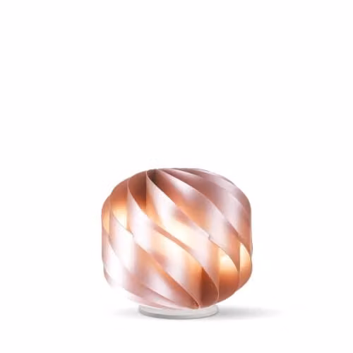 Lampada Da Terra Con Base 1 Luce Polilux Rosa Metallico D55 Made In Italy