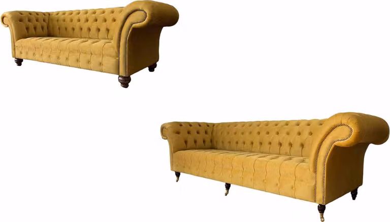 Sofagarnitur 3+2 Sitzer Set Design Sofas Polster Couchen Chesterfield