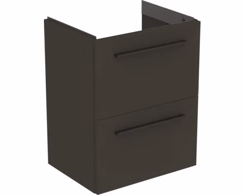 Ideal Standard i.Life S - Mobile lavabo, 500x375x630 mm, 2 cassetti, angolare grigio opaco T5291NV