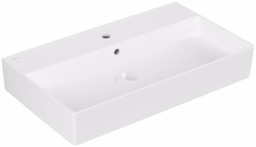 Villeroy & Boch Memento 2.0 lavabo mural, 1 trou pour robinet, avec trop-plein, poli, 800x470mm, 4A228GR1, 4A228GR1