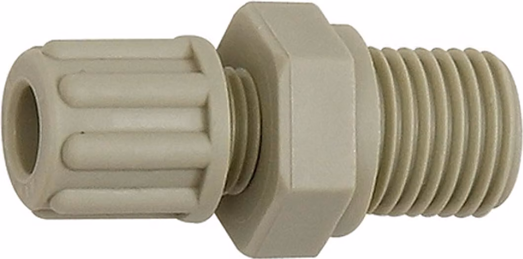 Raccordo a vite diritto Riegler, G 3/8 a., per tubo da 6/8 mm, PP