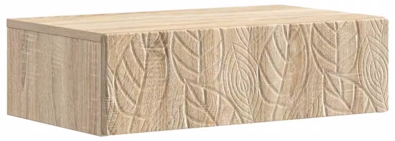 Tavolino da Parete Laterale Rovere Sonoma 87,5 x 34,5 x 17 cm