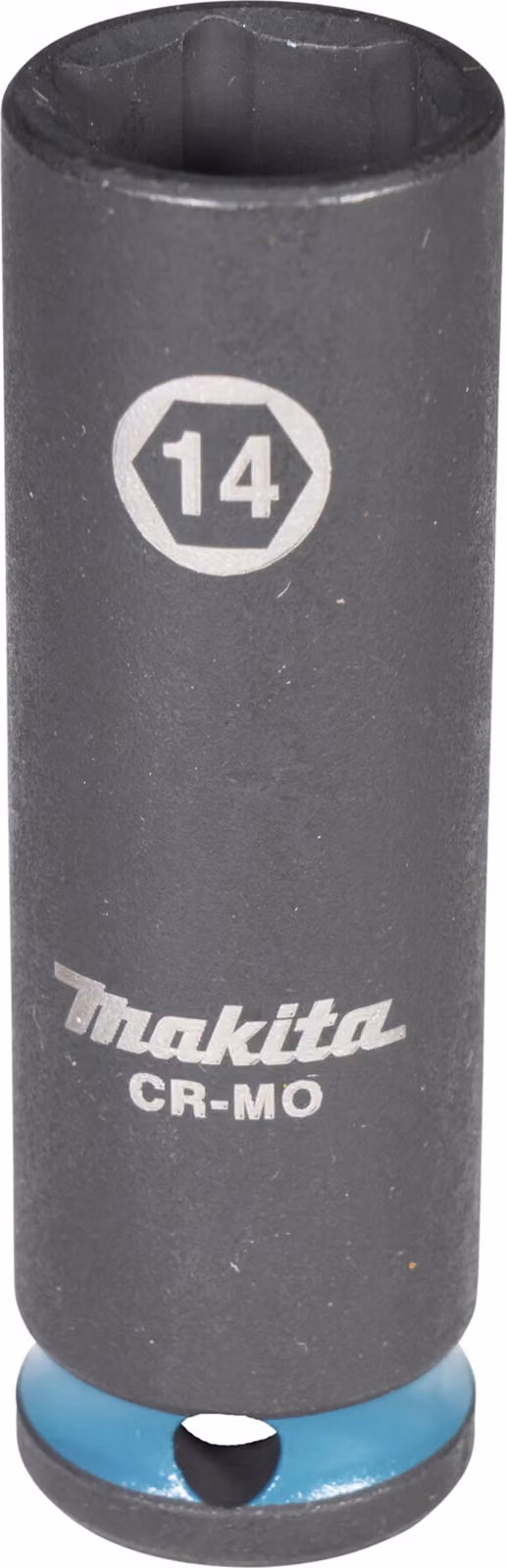 Chiave a bussola E-16318 Impact Black 3/8 pollici esterno 4kt D.14mm lunga