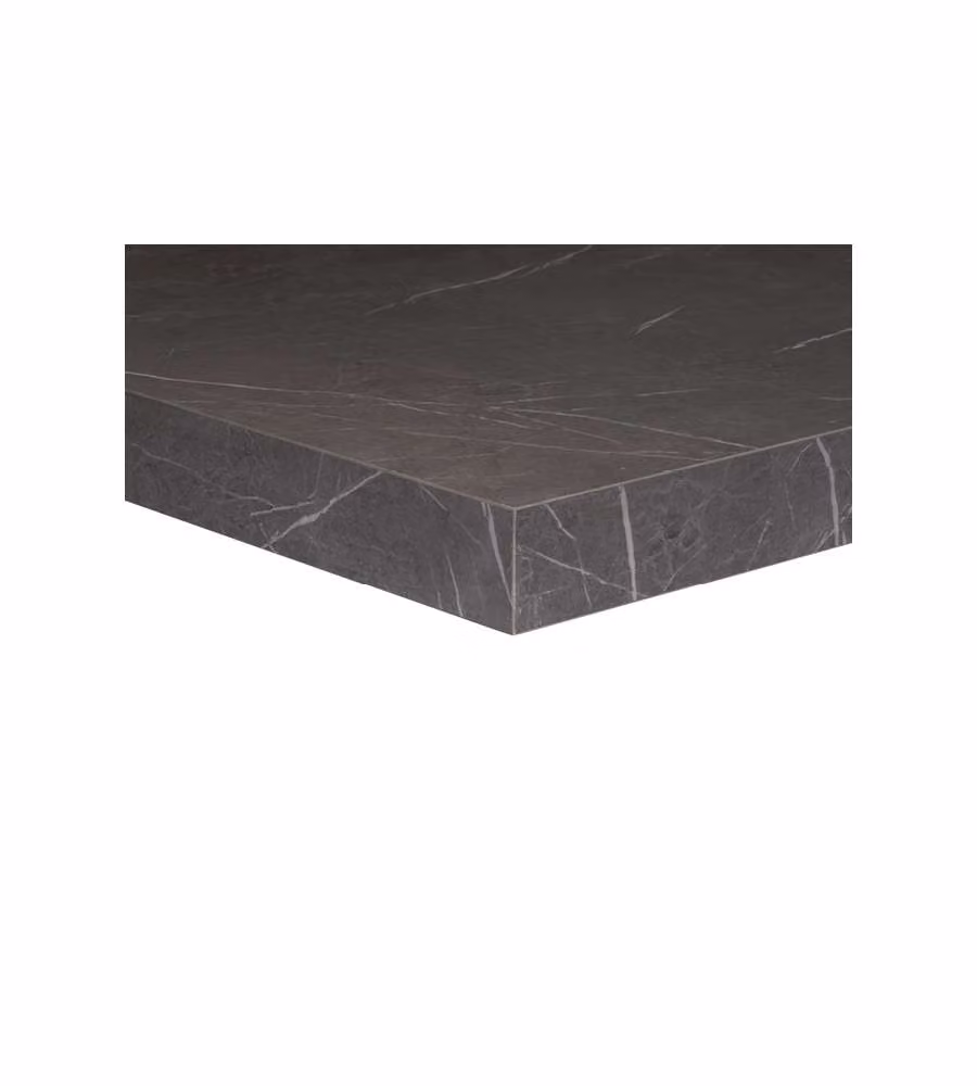 Top Bagno Kimono - Marmo Nero Venato - 59x1200x490 mm