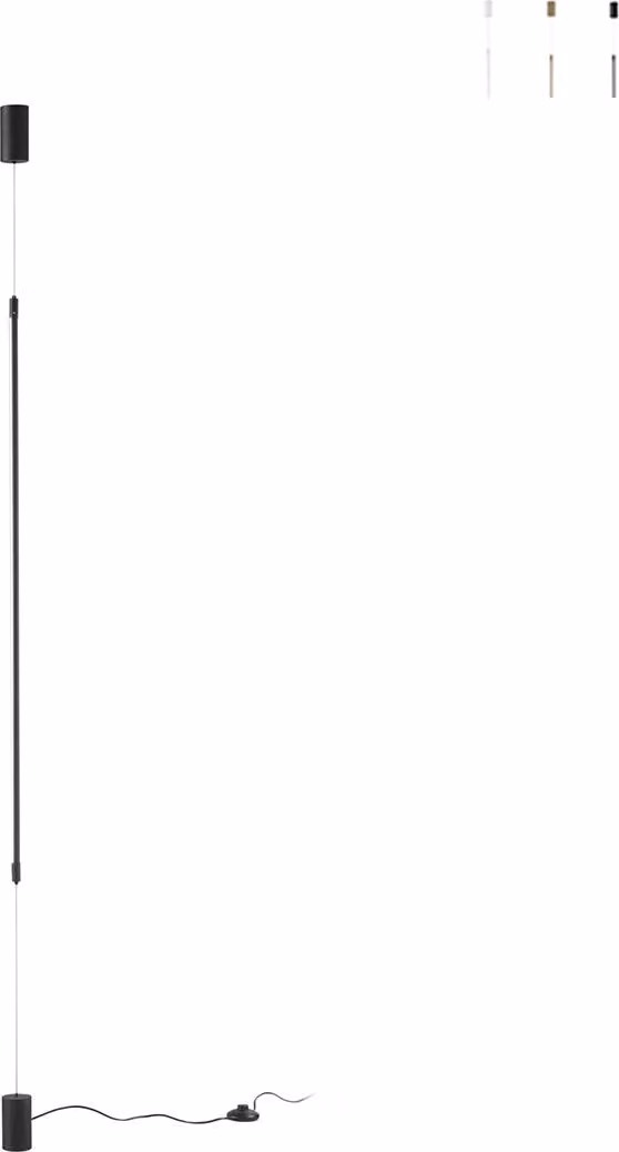 Lampada da terra a sospensione GRAVITY LED in metallo nero 15 W con funzione CCT 120 cm.