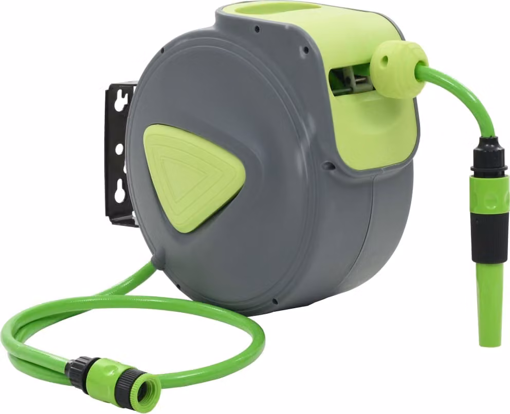 The Living Store Avvolgitubo per acqua Automatico retrattile a parete 10+1 m
