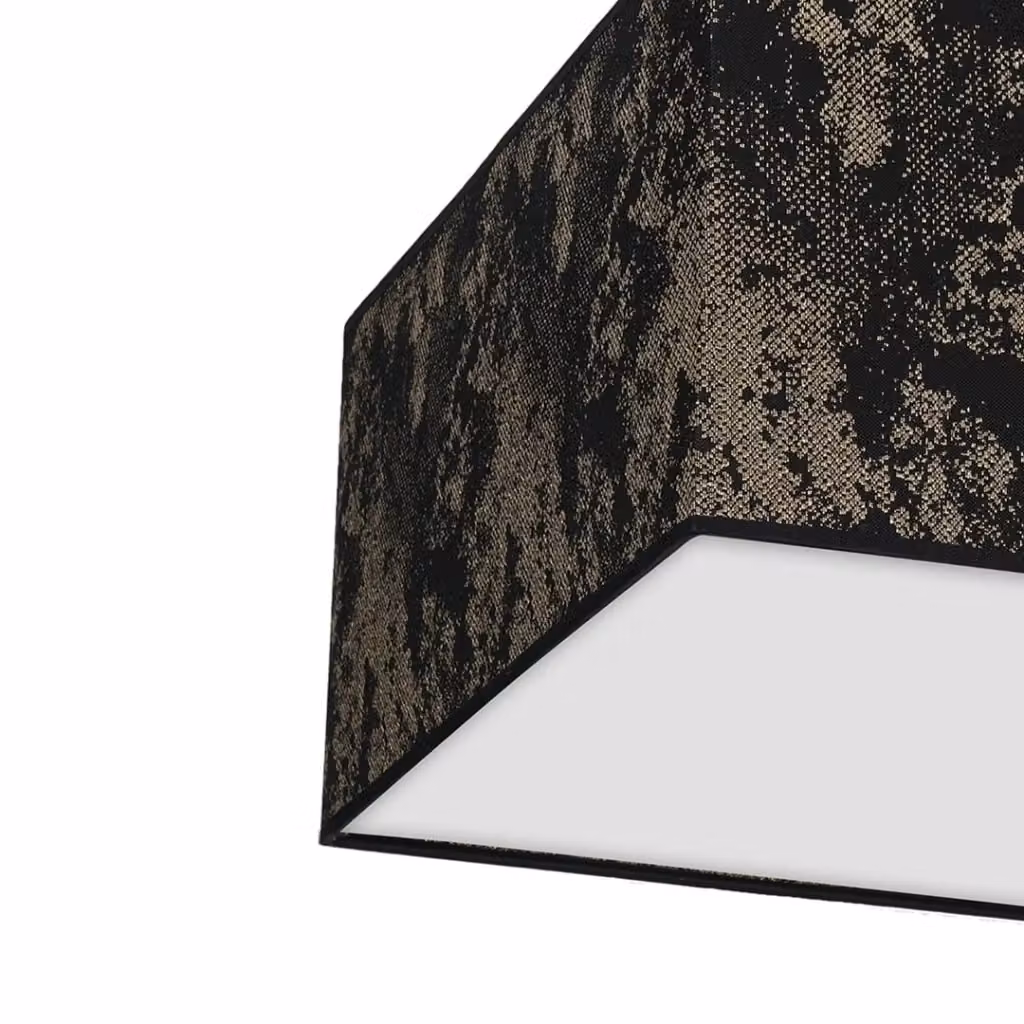 Plafoniera quadrata SATINO Milagro nera con 2xE27, L: 40 cm – 2